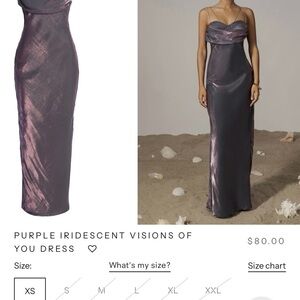 Purple Iridescent Women's Dress